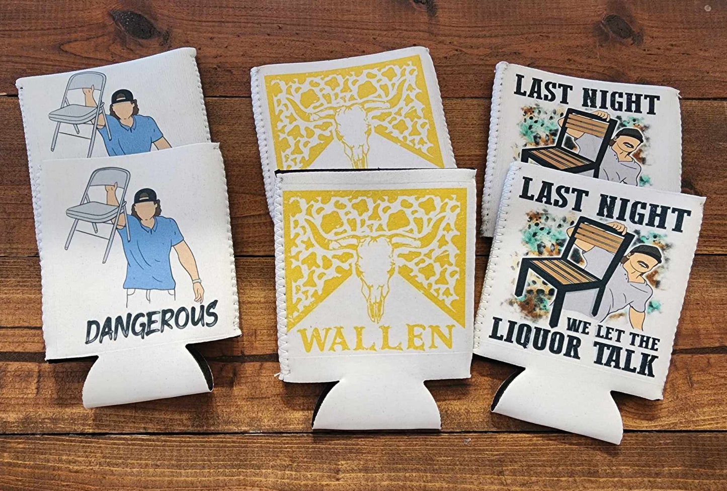 Last Night - Wallen 12oz Can Koozie