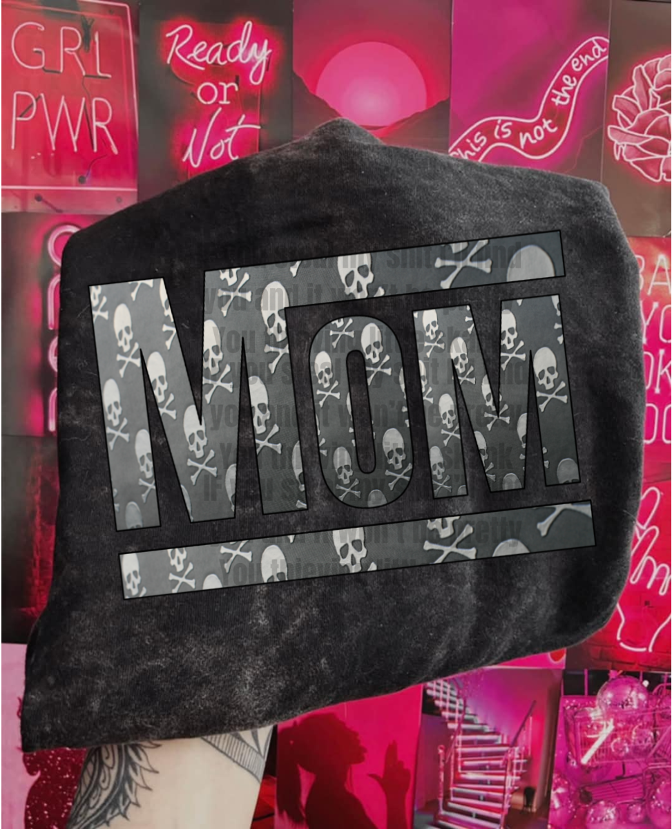 Mom (white skulls)