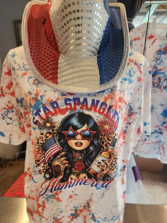 Star Spangled Hammered (hand dyed)