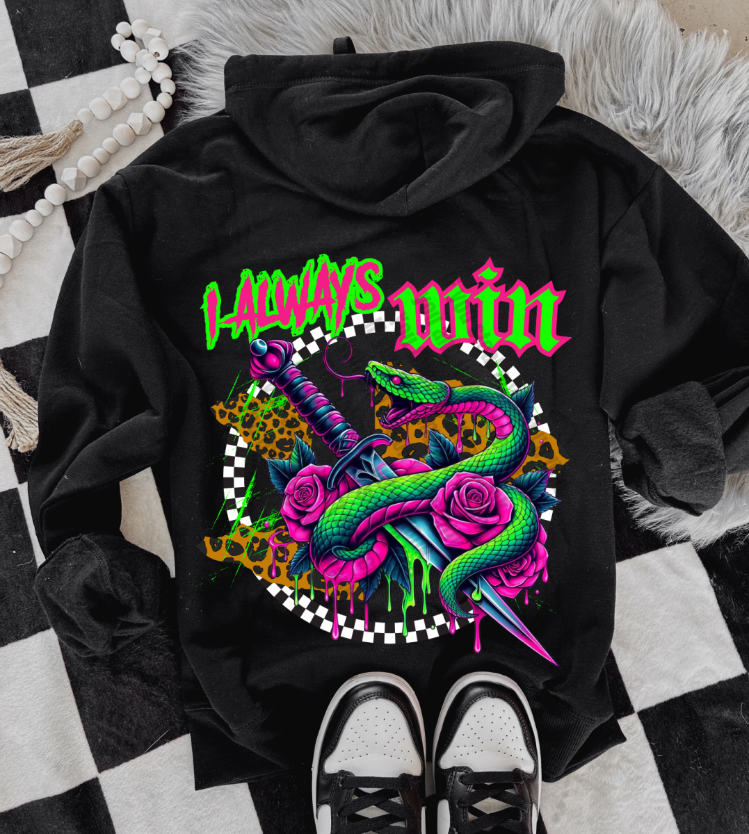 I always Win x hoodie