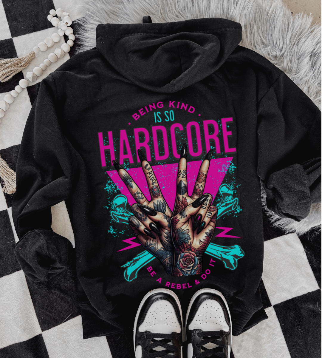 Being Kind is Hardcore (hoodie)