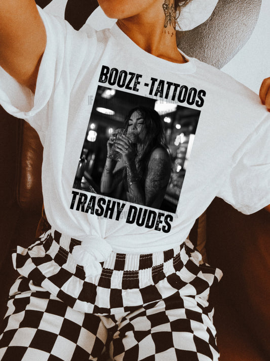 Booze-Tattoos Trashy Dude